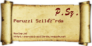 Peruzzi Szilárda névjegykártya